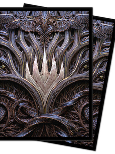 UP - Ultra Pro Kaldheim 100ct Sleeve featuring Stylized Planeswalker Symbol for Magic: The Gathering