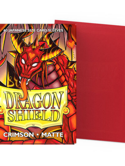 Dragon Shield Japanese Sleeves Matte - Crimson 60ct