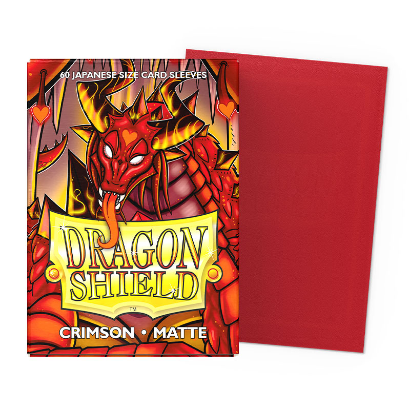 Dragon Shield Japanese Sleeves Matte - Crimson 60ct