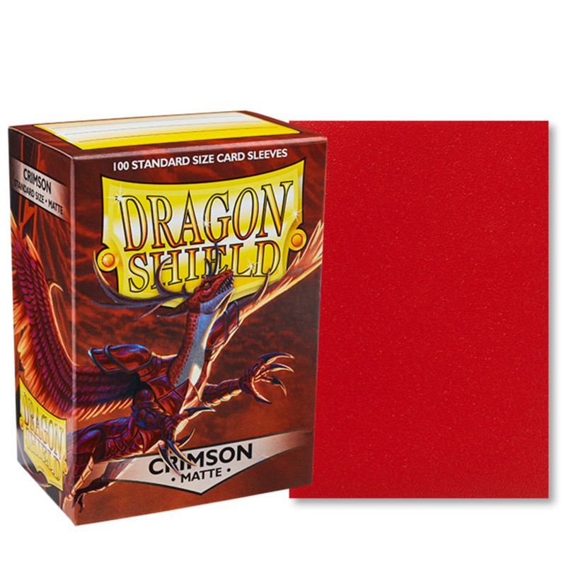 Dragon Shield Standard Sleeves Matte - Crimson 100ct