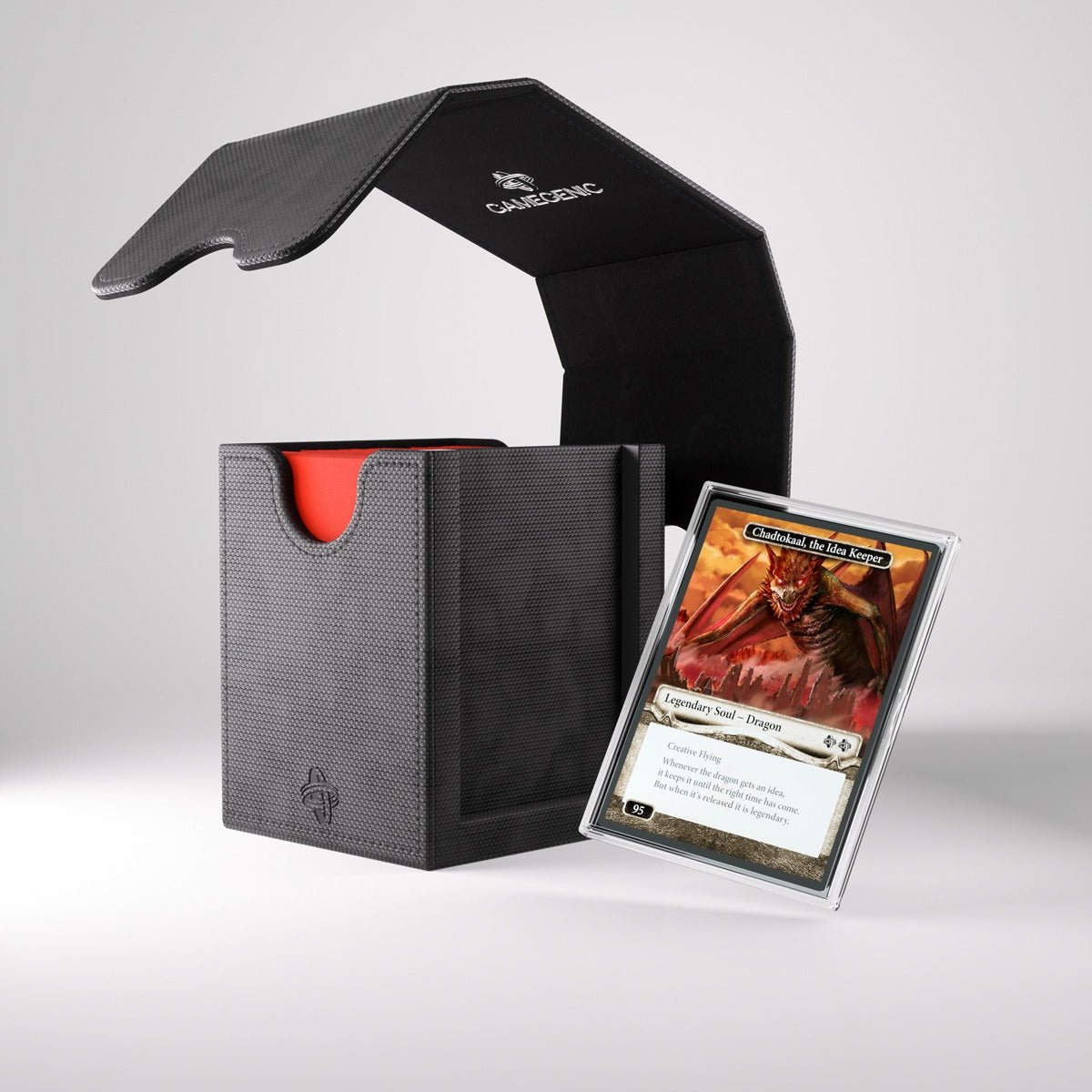 GameGenic - Squire Convertible Deck Case 100+ Black