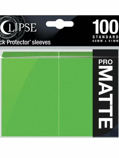 Ultra Pro Matte Eclipse Standard 100ct Lime Green