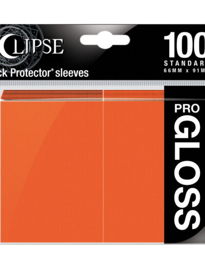 Ultra Pro Matte Eclipse Standard 100ct Pumpkin Orange
