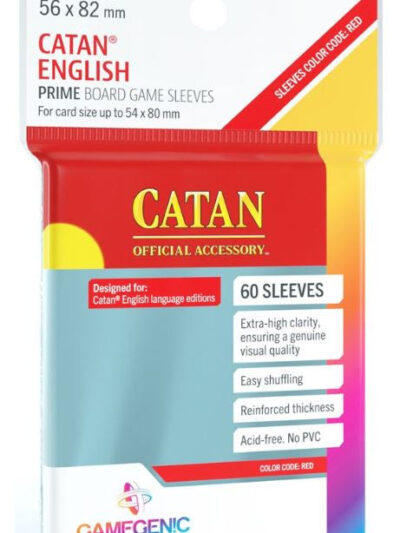Gamegenic Sleeves Prime Board Game 56 x 82 (54x80) - Catan English