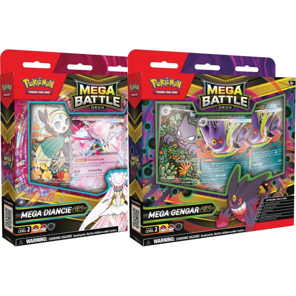PKM - Pokémon TCG: Mega Battle Deck-Mega Gengar ex / Mega Diancie ex - ESP