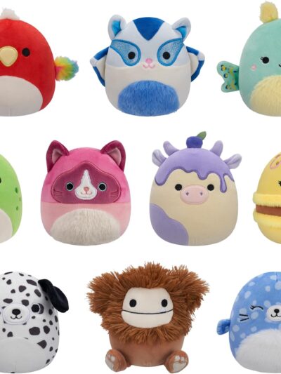 Peluche Squishmallows 10" Azizbek, Rhys, Cian