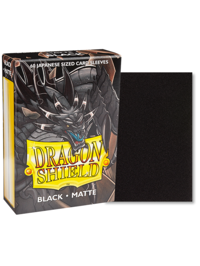 Dragon Shield Japanese Sleeves Matte - Black 60ct