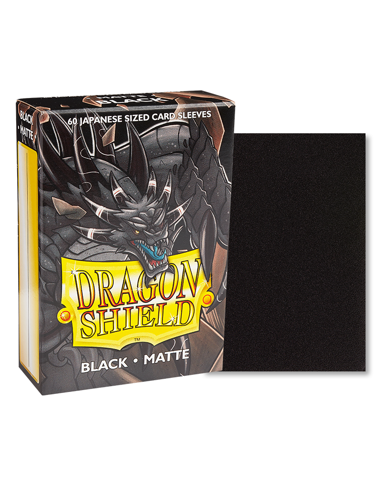 Dragon Shield Japanese Sleeves Matte - Black 60ct