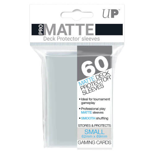 UP Pro Matte Deck Protector Sleeves Small Clear (60)