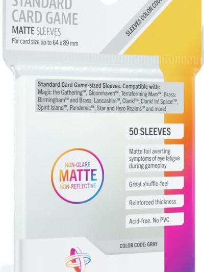 GameGenic - MATTE Sleeves: Standard Card Game (66 x 91 mm)