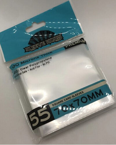 AT - Board Game Sleeves Clear: SQUARE 70 x 70 (100)