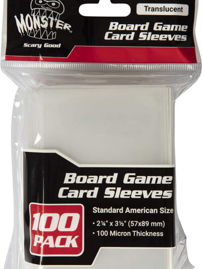 AT - Board Game Sleeves Clear: MEDIUM 57 x 89 (100)