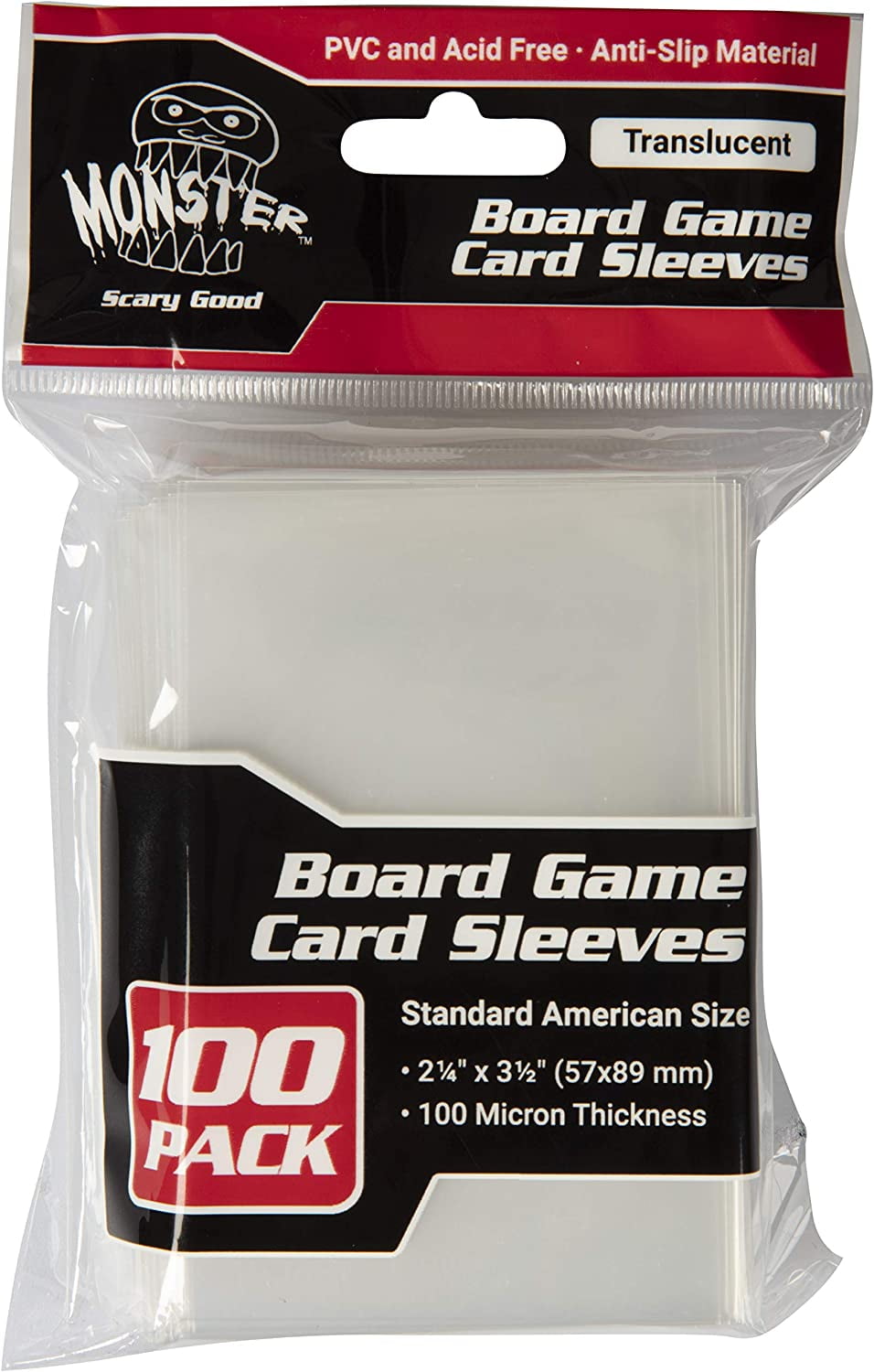AT - Board Game Sleeves Clear: MEDIUM 57 x 89 (100)