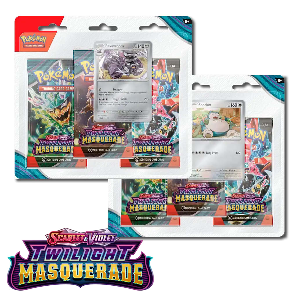 PKM - Pokemon TCG: Scarlet & Violet 06 - Twilight Masquerade - 3 Pack Blister