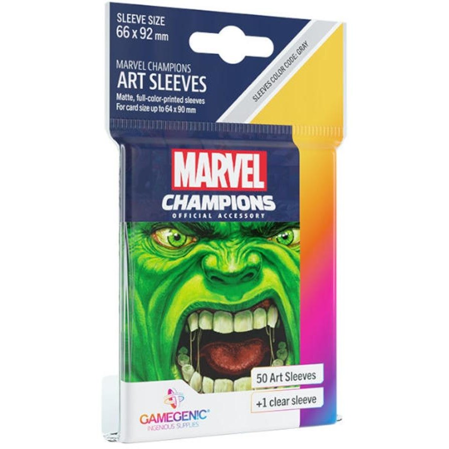 Gamegenic - Marvel Champions Art Sleeves - Sleeves: Hulk