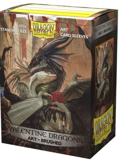 Dragon Shield Sleeves: Standard- Matte 'Valentine Dragons 2021' Art, Limited Edition (100 ct.)
