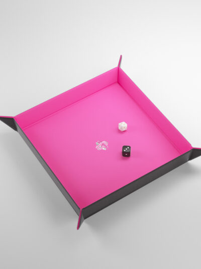 Gamegenic - Magnetic Dice Tray Square Black/Pink