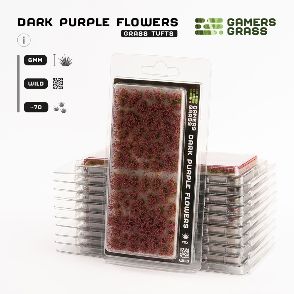 GGT - Gamers Grass Tufts: Tufts - Dark Purple Flowers - Wild