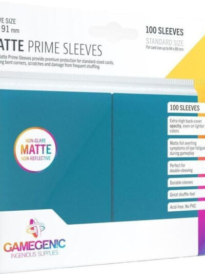 GameGenic Prime Sleeves Matte Blue 100ct Standard