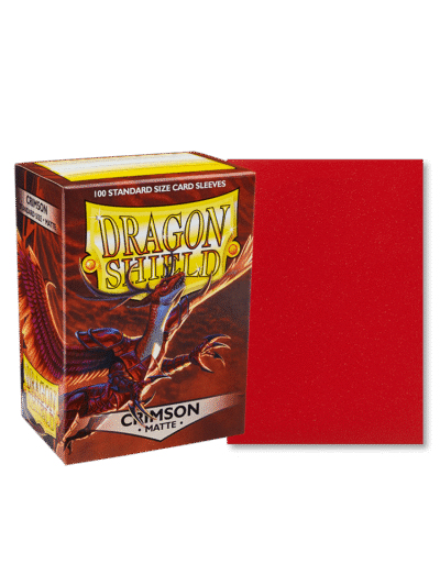 Dragon Shield Standard Sleeves Matte - Crimson 60ct