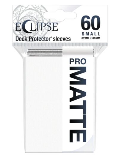 UP - Deck Protectors: Pro-Matte Small- Eclipse NEW Arctic White (60ct)