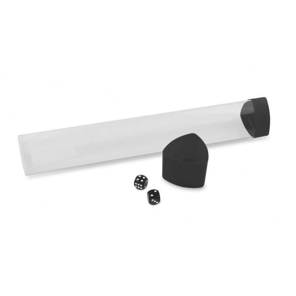 BCW - Tube: Playmat - Clear with Black Caps and Dice