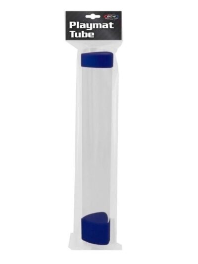 BCW - Tube: Playmat - Clear with Blue Caps and Dice