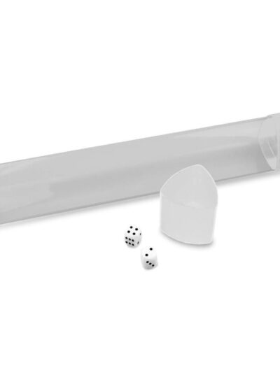 BCW - Tube: Playmat - Clear with White Caps and Dice