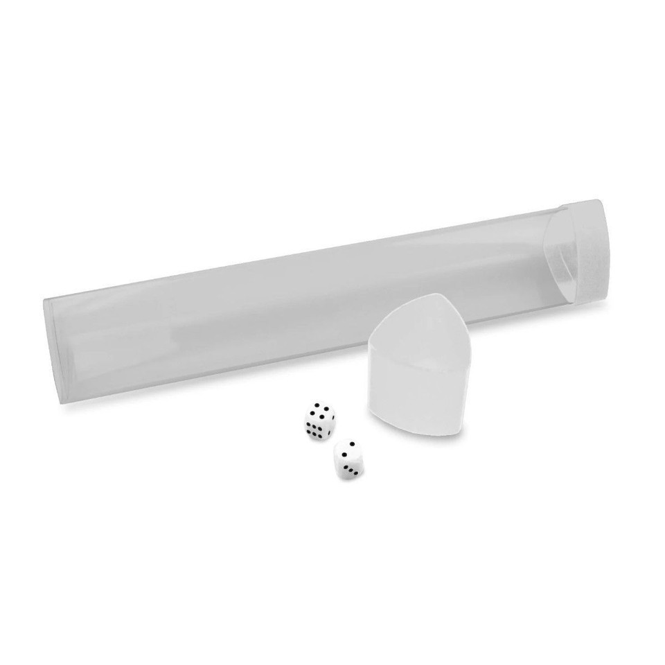 BCW - Tube: Playmat - Clear with White Caps and Dice