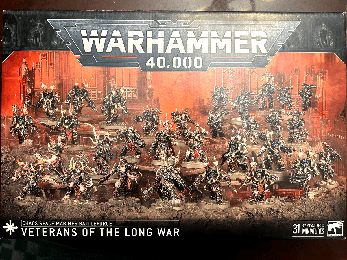 WS - Warhammer 40K - Chaos Space Marines - BATTLEFORCE:VETERANS OF THE LONG WAR