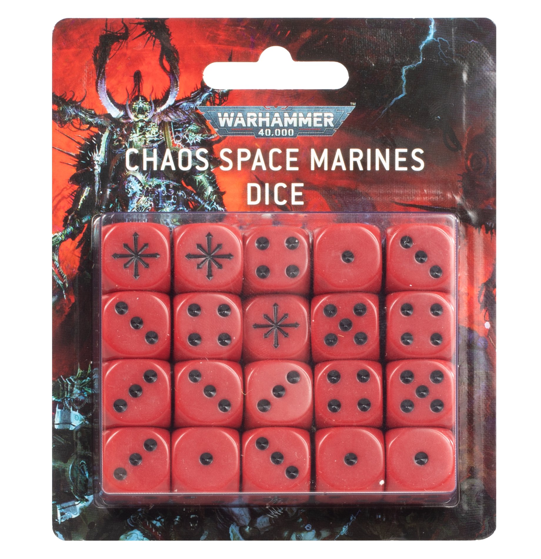 WS - Warhammer 40K - WARHAMMER 40000: CHAOS S/MARINES DICE