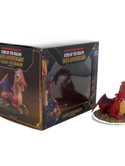 DnD - D&D Icons of the Realms: Set 31 - 50th Anniversary - Classic Red Dragon Boxed Miniature