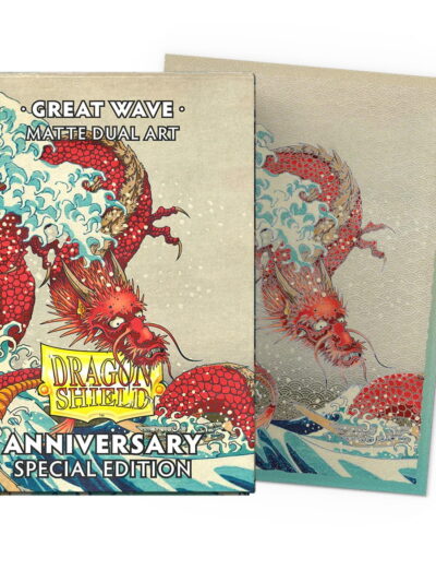Dragon Shield Sleeves: Standard DUAL - Matte 'Great Wave' Art (100 ct.)