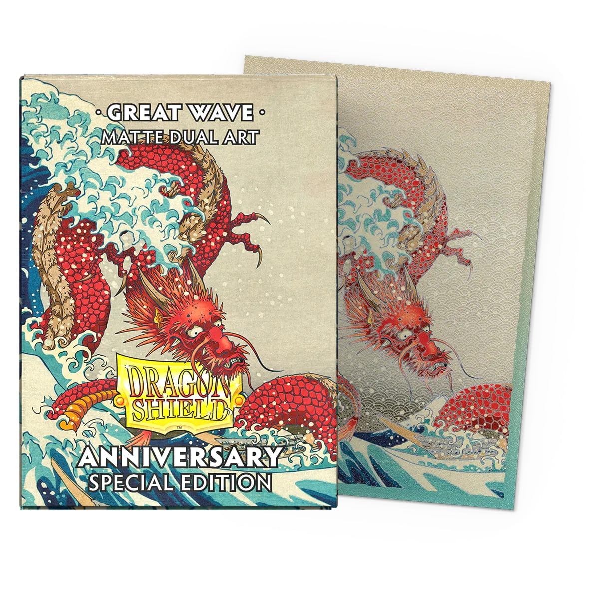 Dragon Shield Sleeves: Standard DUAL - Matte 'Great Wave' Art (100 ct.)