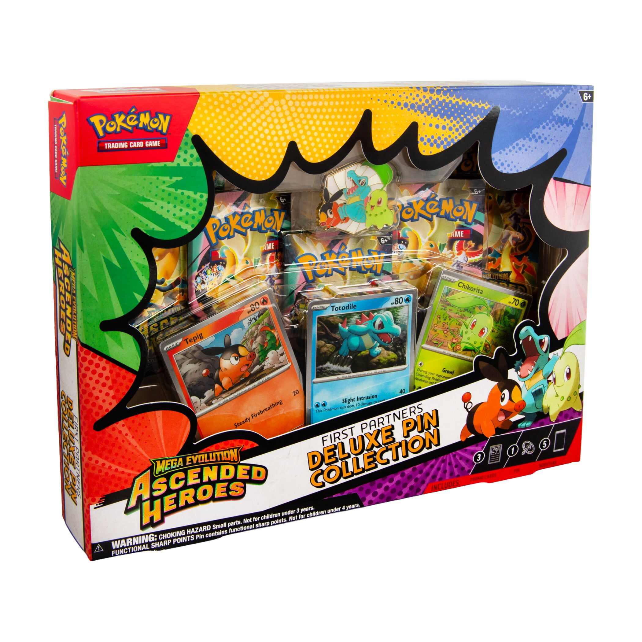 PKM - Pokémon TCG: Mega Evolution 2.5 - "Ascended Heroes" First Partners Deluxe Pin Collection - ENG