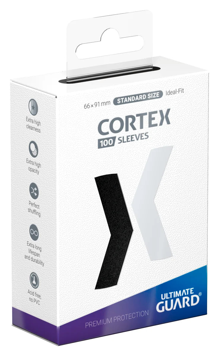 UG - Card Sleeves: Cortex Standard Size - Glossy Black (100 ct.)