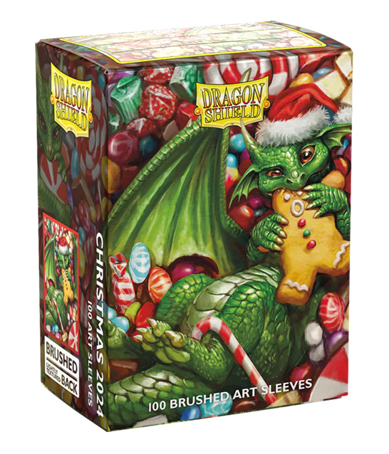 Dragon Shield Sleeves: Standard - Brushed 'Christmas 2024' Art, Limited Edition (100 ct.)
