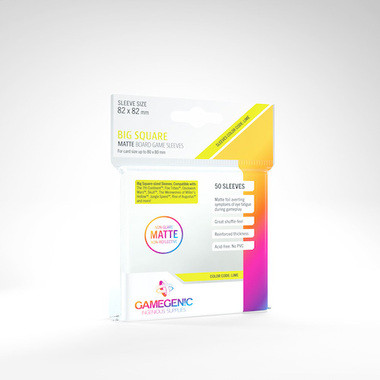 GameGenic - Card Sleeves: Board Game- Matte Big Square (82x82 mm) (50ct)