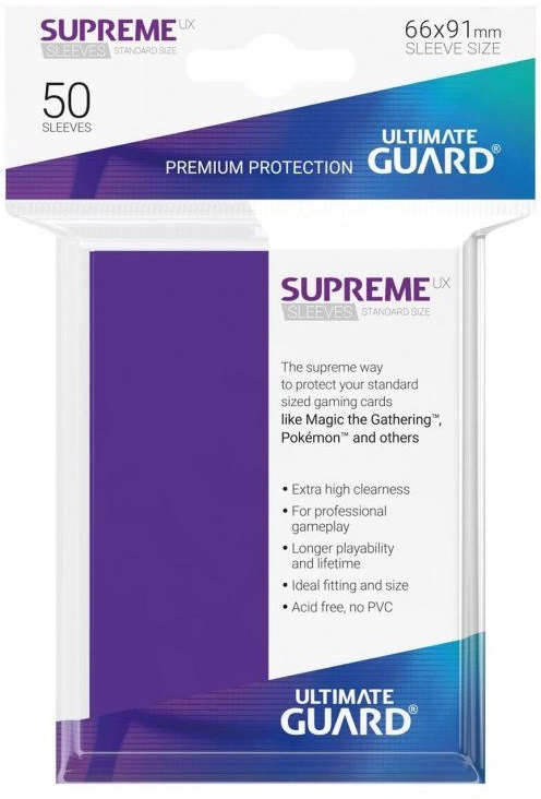 UG - Card Sleeves: Supreme UX Sleeves Standard Size- Purple (50)