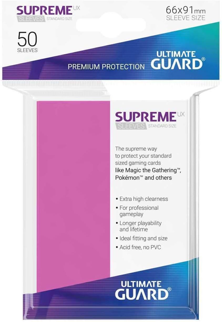 UG - Card Sleeves: Supreme UX Sleeves Standard Size- Pink (50)