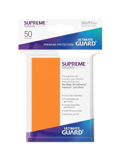 UG - Card Sleeves: Supreme UX Sleeves Standard Size- Orange (50)