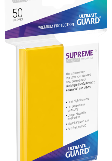 UG - Card Sleeves: Supreme UX Sleeves Standard Size- Yellow (50)