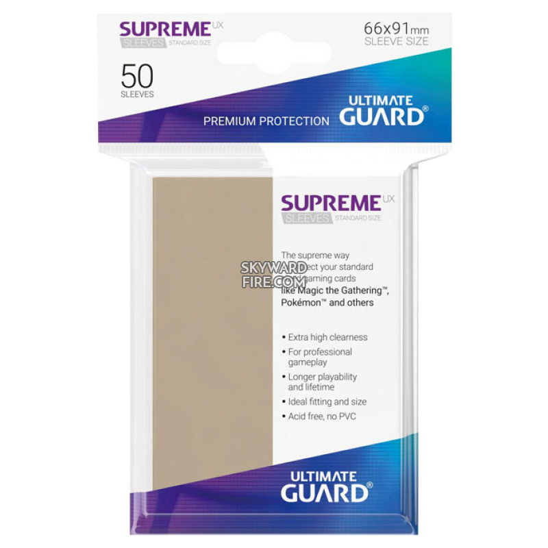 UG - Card Sleeves: Supreme UX Sleeves Standard Size- Sand (50)