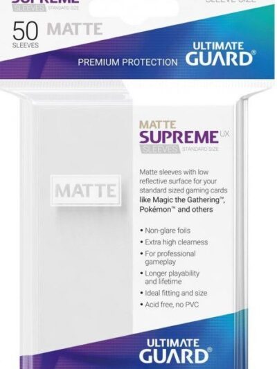 UG - Card Sleeves: Supreme UX Sleeves Standard Size- White (50)