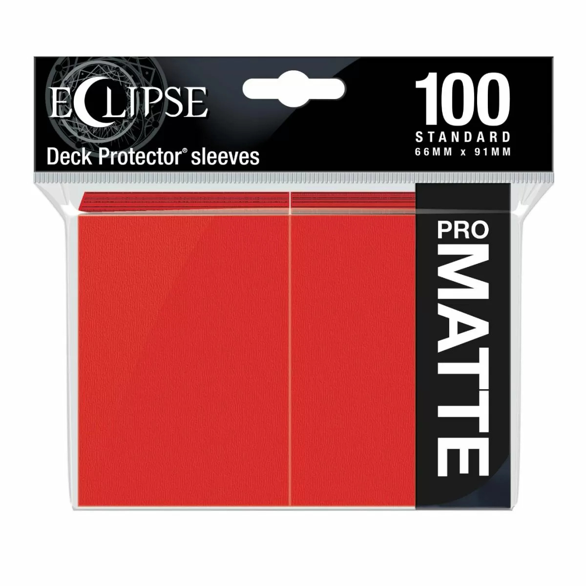 UP - Deck Protectors: Pro-Matte- Eclipse NEW Apple Red (100ct)