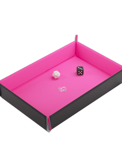 Gamegenic - Magnetic Dice Tray Rectangular Black/Pink