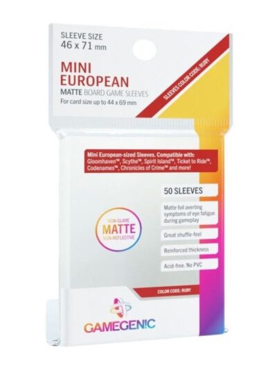 GameGenic - Card Sleeves: Board Game- Matte Mini European (46x71 mm) (50ct)