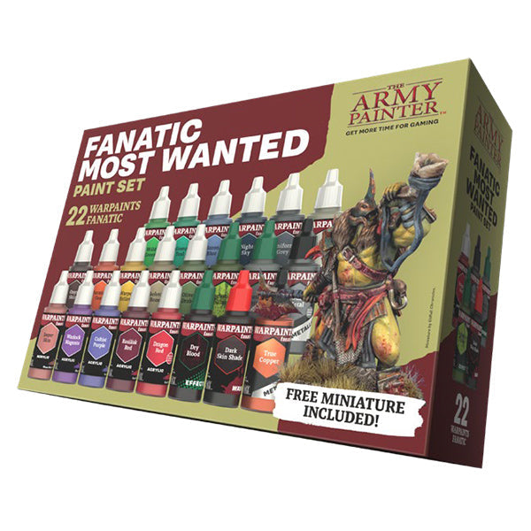 TAP - Warpaint: Fanatic Most Wanted Paint Set (22 colors + 1 miniature)