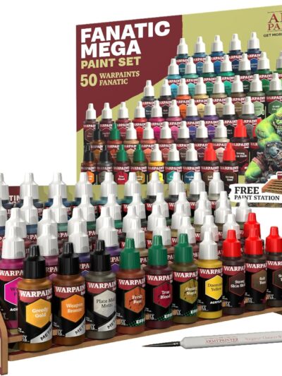 TAP - Army Painter - Warpaint: Fanatic Mega Paint Set (50 colors + 1 brush)