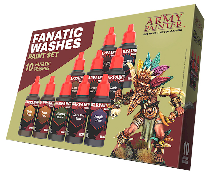TAP - Warpaint: Fanatic Washes Paint Set (10 washes)